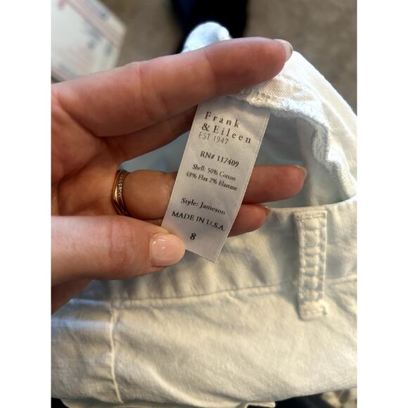 Frank and Eileen Jameson Utility Jogger White Linen - Picture 7 of 8